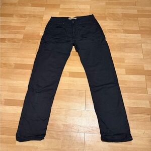 Joe's Jeans Cotton Straight Casual Dress work relax Sz 33 Men's Dark Black Pants